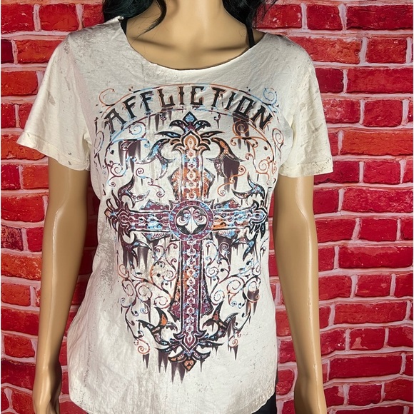 Affliction Women’s T-Shirt - Picture 3 of 7
